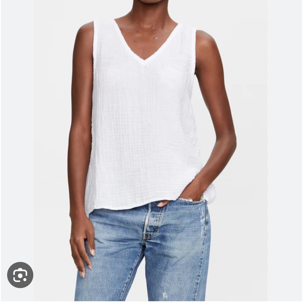 NWT Michael Stars Abby gauze tank S